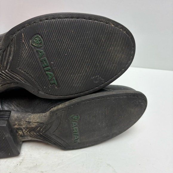 Ariat Red and Black Western Cowboy Western Boots Leather Mens size 7.5D - Picture 10 of 13